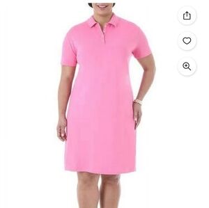 💋5/20 PURPLE  Lee Riders Polo Shirt Dress Large